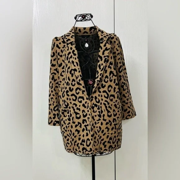 🟢 J. Crew Leopard Print 3/4 Sleeve Cardigan - Picture 13 of 13